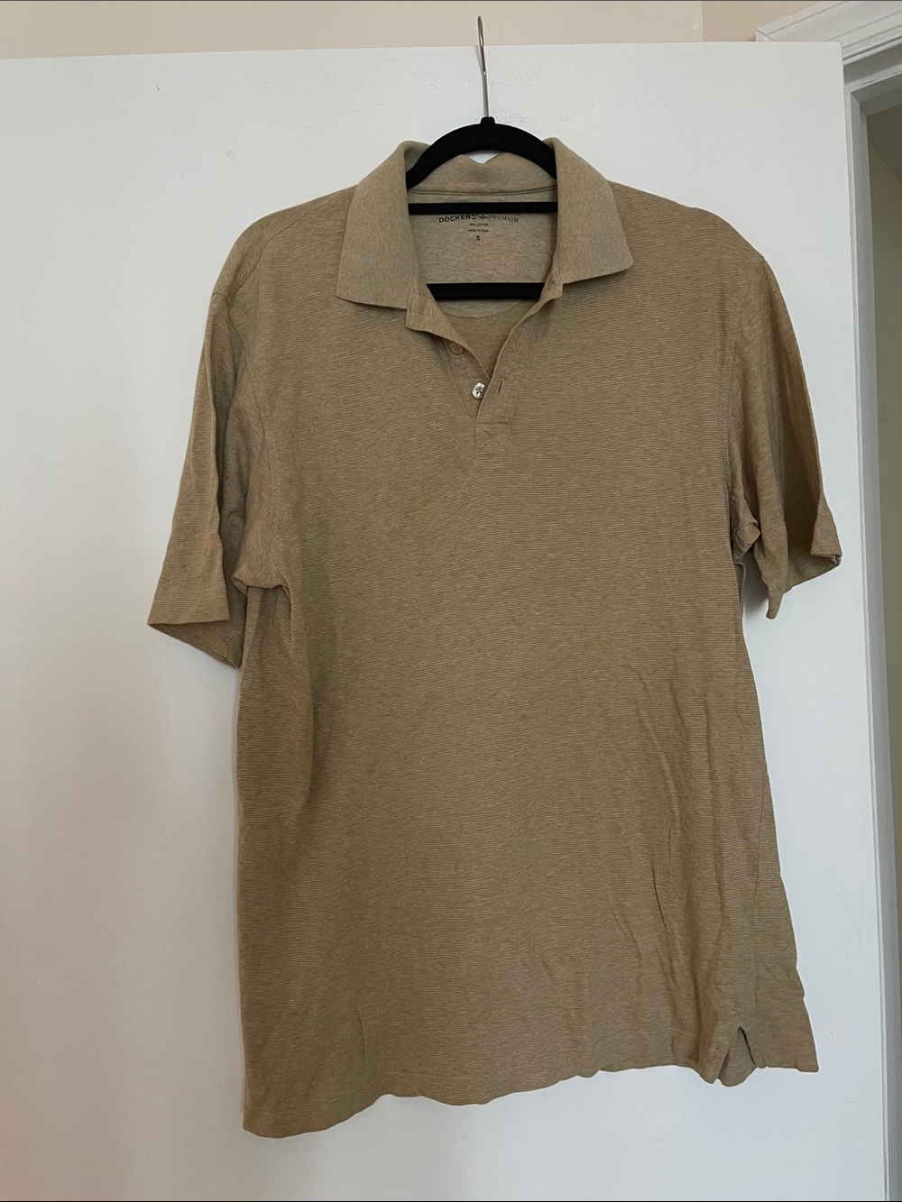 Men's Classic Tan Polo Shirt